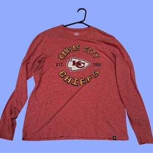 47 Brand Kansas City Chiefs Red Long Sleeve Tee men’s large